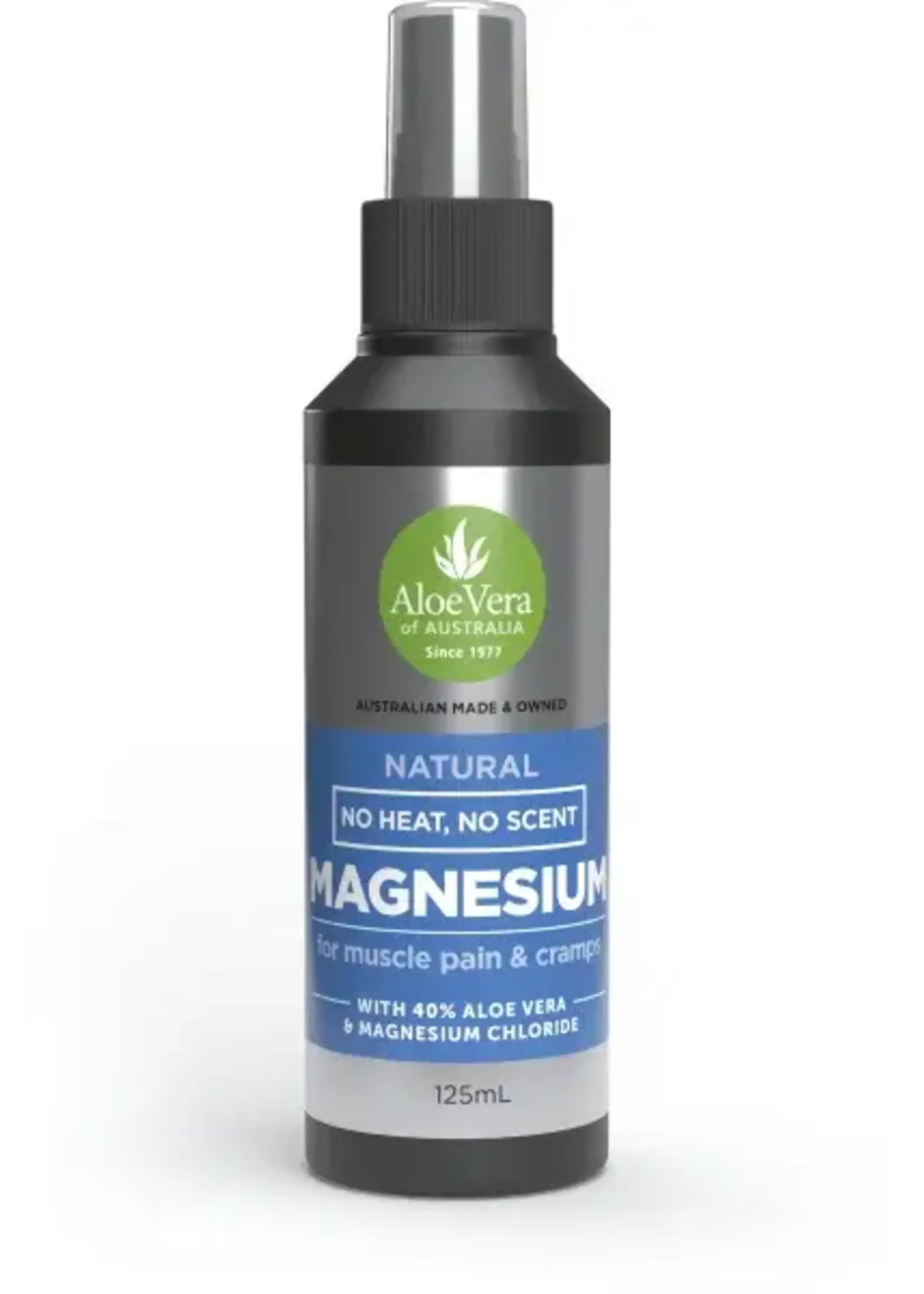 Aloe Vera of Australia Pty Ltd ALoe Vera of Australia Medi No Heat No Scent Magnesium Spray 125ml