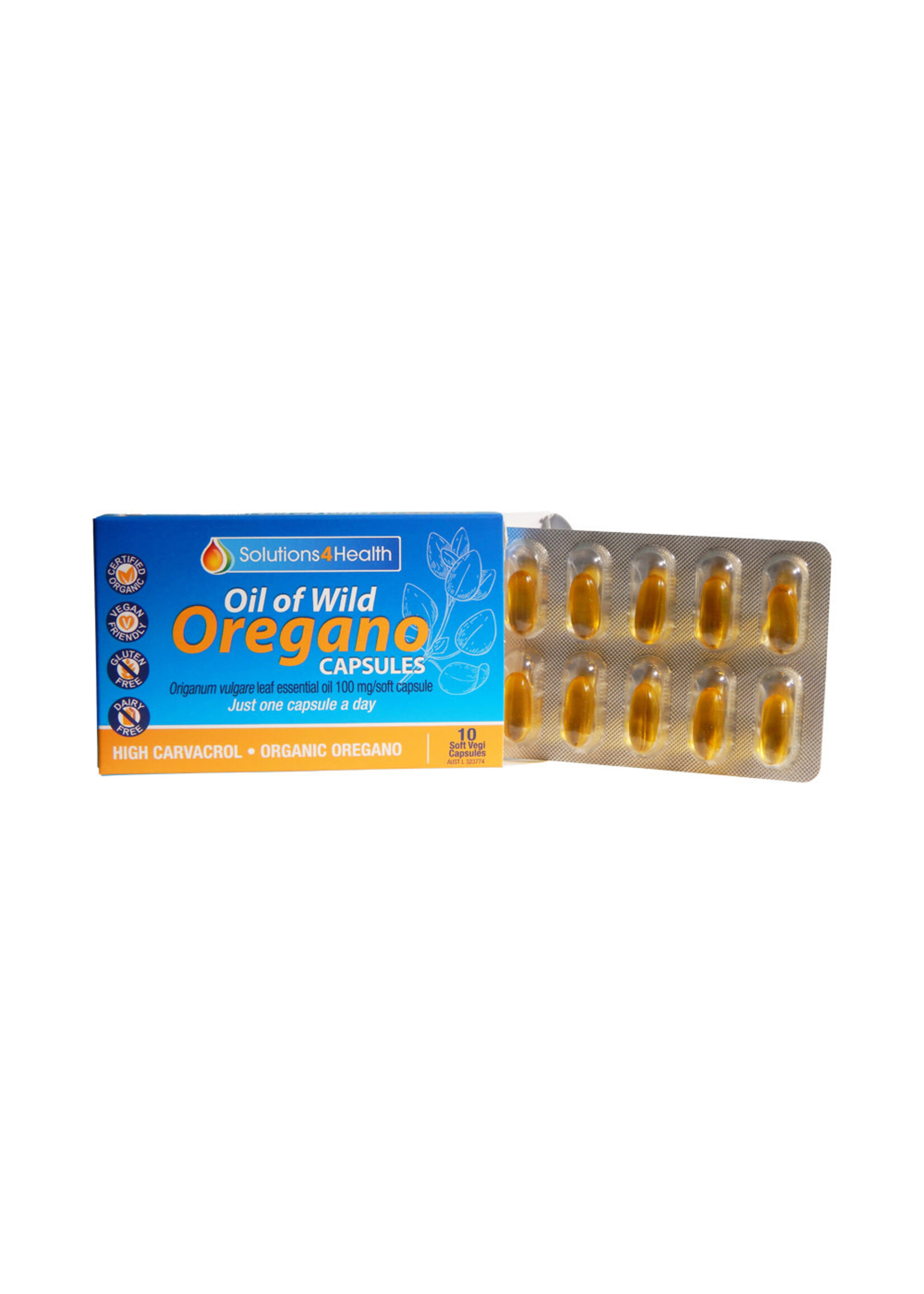 Solutions4Health Solutions 4Health Oil of Wild Oregano Vege Caps 10
