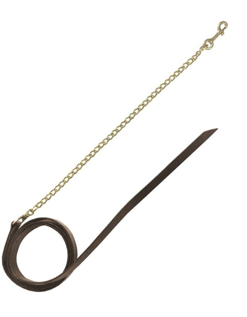 Jacks Leather Lead Shank with 30" Chain