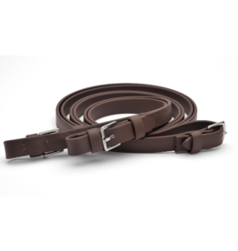 Dr Cooks 3/4" Beta Flat Super Grip Reins with Buckles Brown