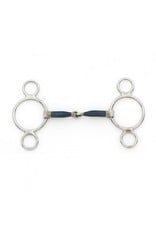 Centaur Blue Steel Jointed 2 Ring Gag