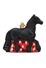 GT Reid Glass Friesian Ornament