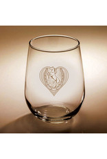 Kelley Etched Stemless Wine Glass