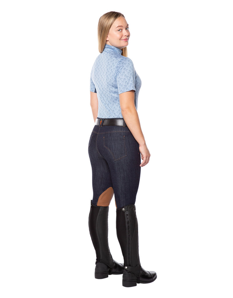 Kerrits Stretch Denim Knee Patch Breeches