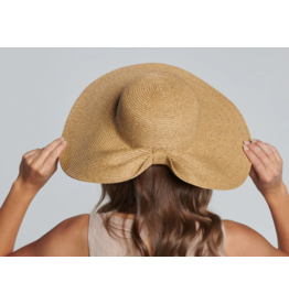 San Diego Hat Company Women's Ultrabraid Back Knot Floppy Hat Stone