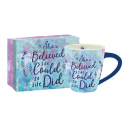 GT Reid Ceramic Mug "She Believed"
