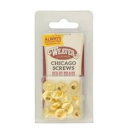 Weaver Solid Brass Chicago Screw Handy Pack