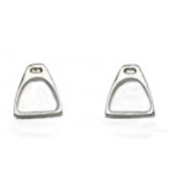 Finishing Touch Stirrup Earrings Silver