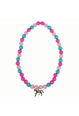 Kelley DIY Beaded Charm Necklace & Bracelet Pink