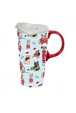 GT Reid Boxed Christmas Travel Mug Happy Howlidays