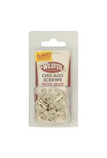 Weaver Nickel Over Brass Floral Chicago Screw Handy Pack