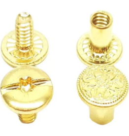 Weaver Solid Brass Floral Chicago Screw Handy Pack