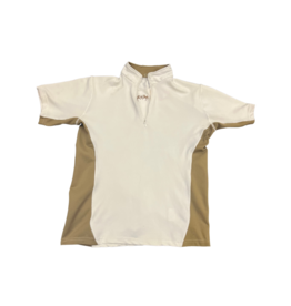 Equine Couture Short Shirt White/Brown Small