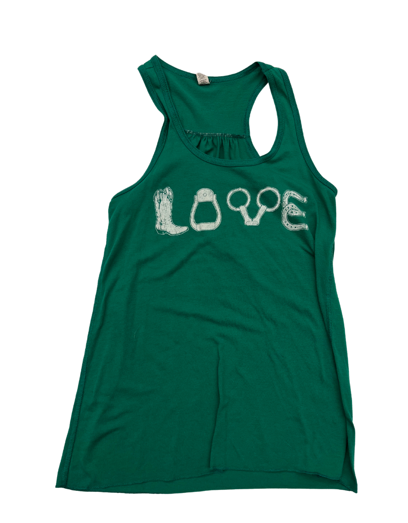 Love Tank Top Green Small