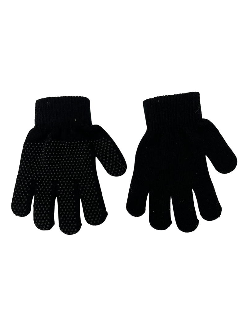 Fleece Kids Gripper Gloves Black XS