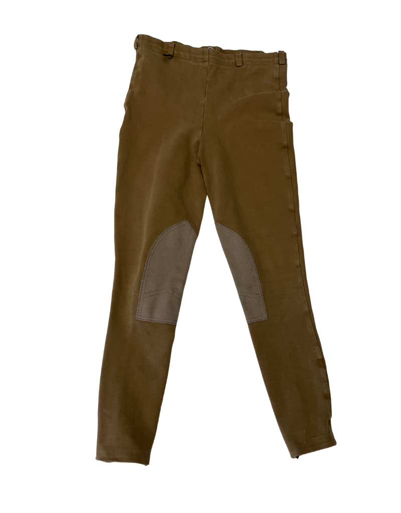 On Course Knee Patch Breeches Tan 30