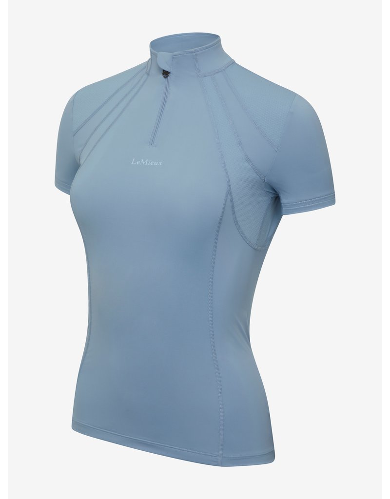 Women's Base Layer Top with Half-Zip - 500 Blue - Galaxy blue - Wedze -  Decathlon