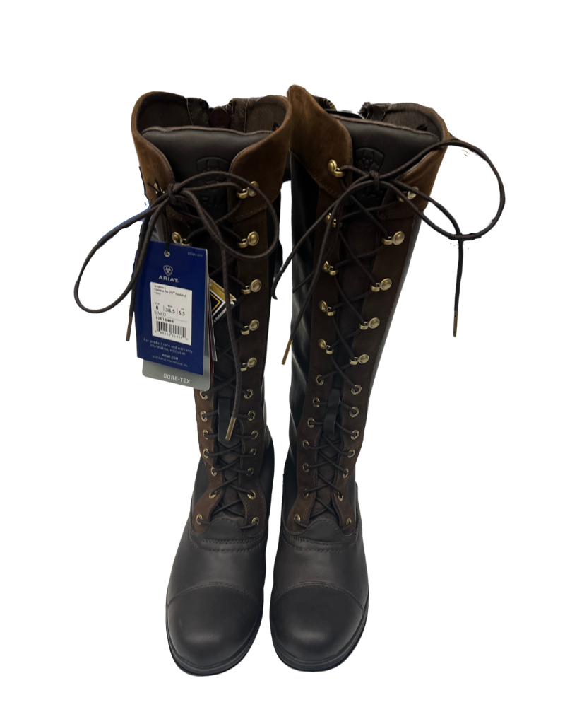 CNT 2431A New Ariat Coniston Pro GTX Insulated Tall Boot Ebony 8