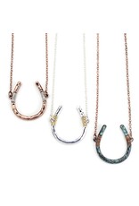 Wyo-Horse Wire Wrapped Horseshoe Necklace