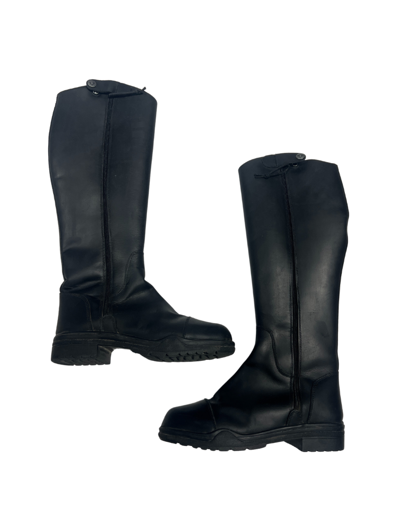 CNT 2510C Tuffrider Arctic Fleece Lined Tall Boots Black 10R Happy