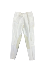 Ariat Pro Series Side Zip Knee Patch Breeches White 24 (new)