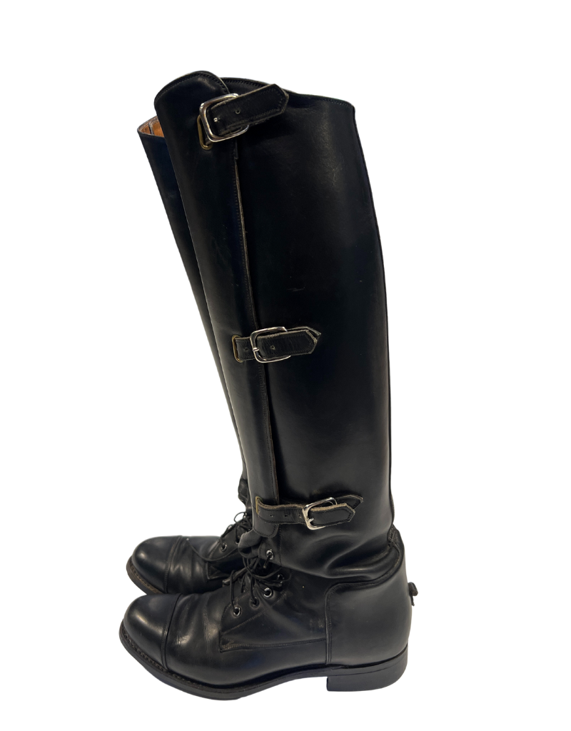 Dehner Custom Military Boot Black 7.5 approx. Height 45 cm Width 34.5 cm