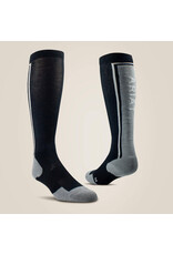 Ariat TEK Winter Slimline Socks Black/Sleet