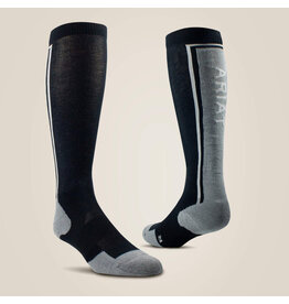 Ariat TEK Winter Slimline Socks Black/Sleet