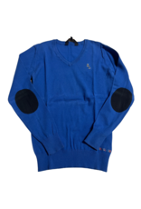 Kingsland Knitted V Neck Sweater Royal Blue Medium