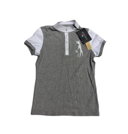 Equiline Moira Polo Shirt Melange Gray Medium (new)