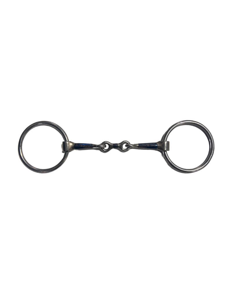 Loose Ring French Link Blue Steel Bit 5.5"