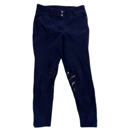 Dublin Silicone Knee Patch Breeches Navy 28