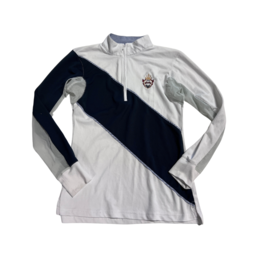 Equine Couture Sunshirt White/Navy Small