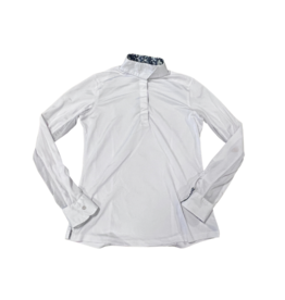 Shires Long Sleeve Show Shirt White Small