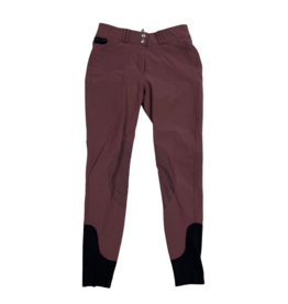 Dover Saddlery Silicone Knee Patch Breeches Mauve 28