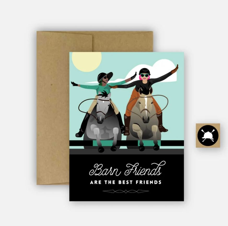 Hunt Seat Barn Friends Card Happy Horse Tack Shop