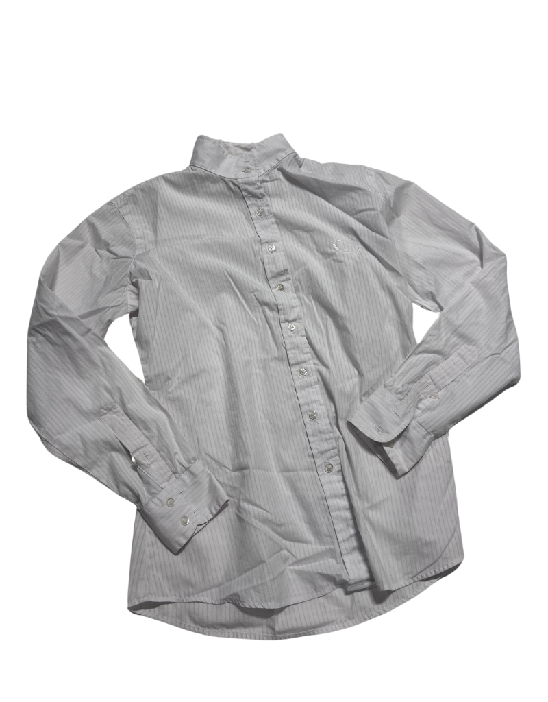 On Course Long Sleeve Show Shirt White Medium