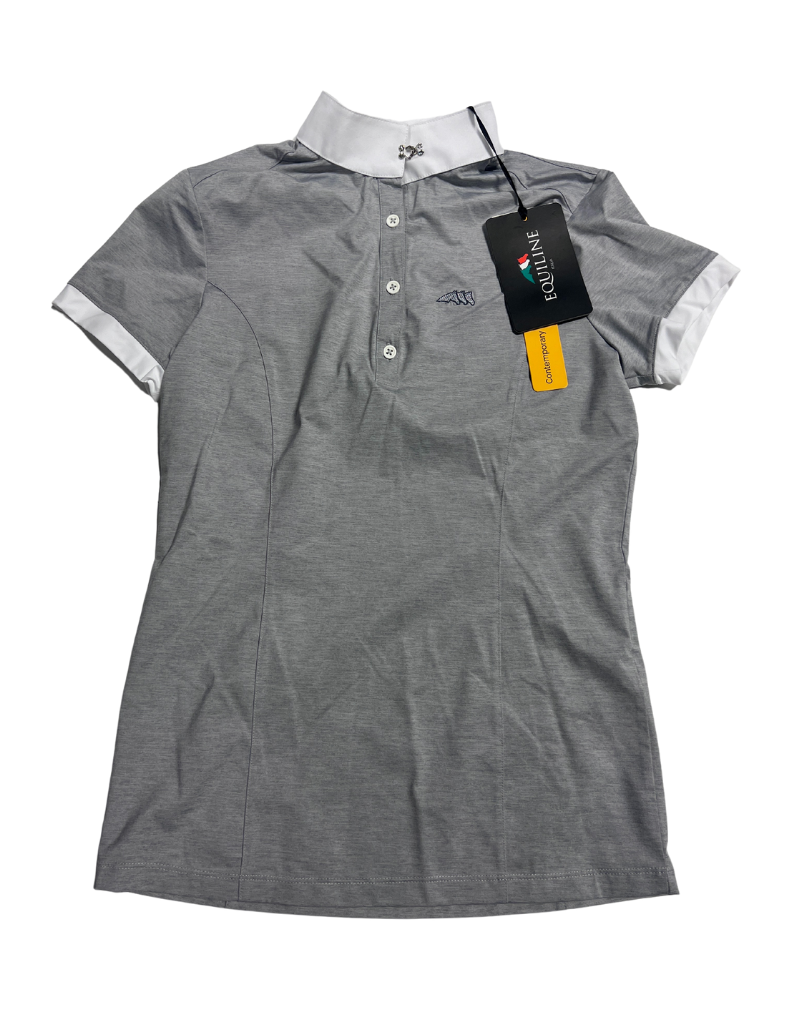 Equiline Allie Show Shirt Light Grey Medium (new)