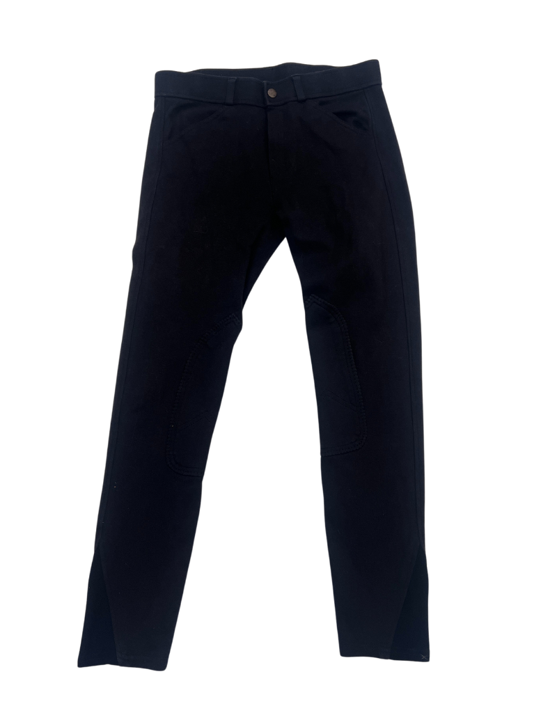 Kids Knee Patch Breeches Black 16