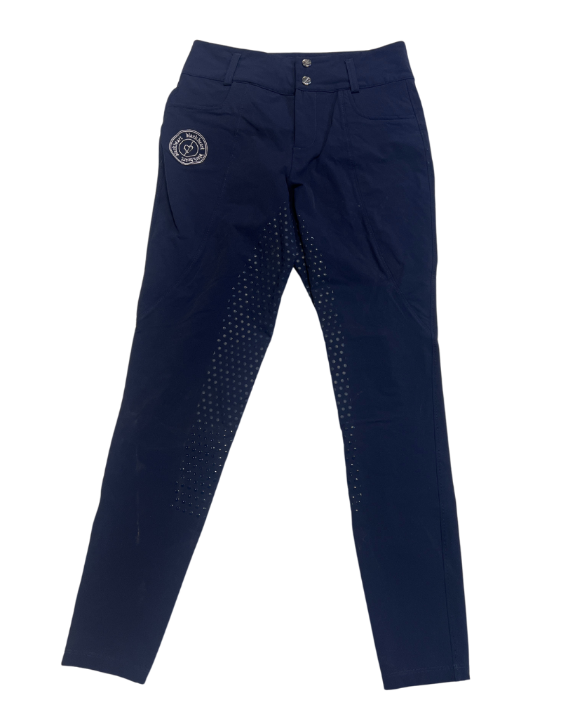 Black Heart Silicone Breeches Navy Medium