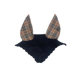 Ear Bonnet Blue/Tan Plaid Full