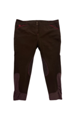 Smartpak Piper Knee Patch Breeches Brown/Red 46R