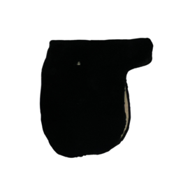 Sheepskin English Saddle Cover Black