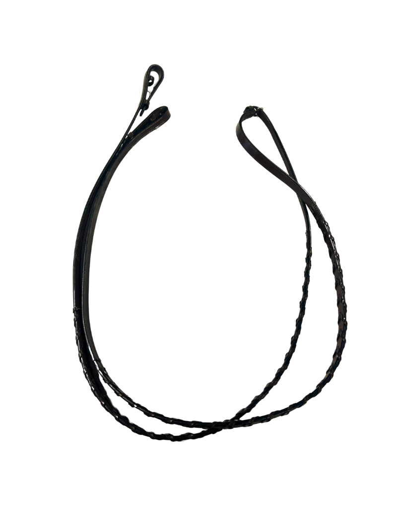 Braided Reins Brown