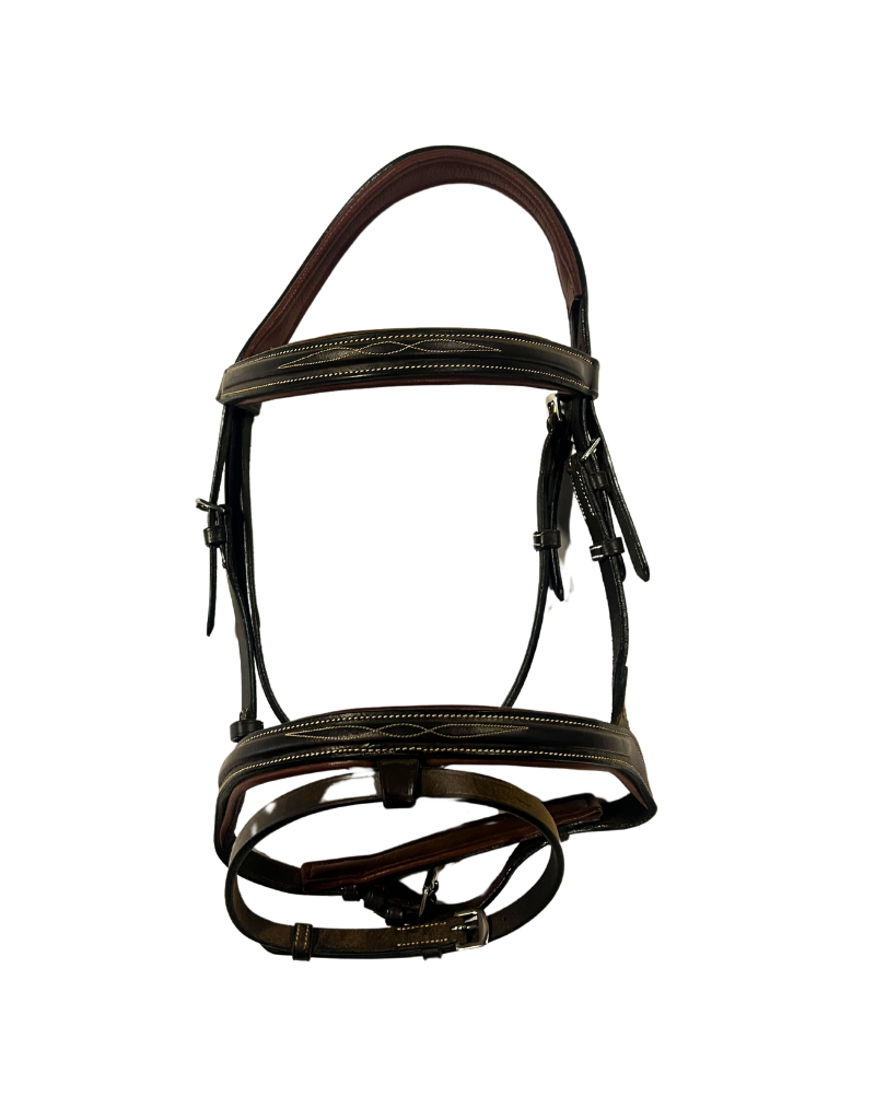 Fancy Stitch Bridle Brown Pony