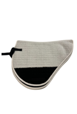 All Purpose Saddle Pad Fleece White/Black