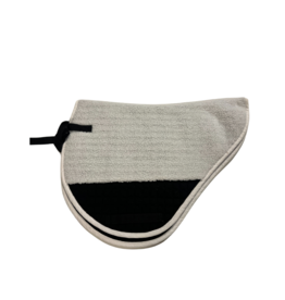 All Purpose Saddle Pad Fleece White/Black