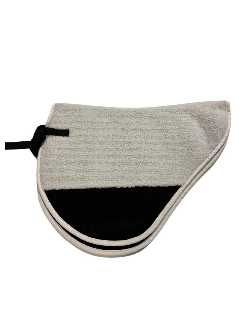 All Purpose Saddle Pad Fleece White/Black