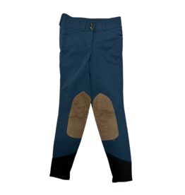 RJ Classics Kids Knee Patch Breeches Blue 10R