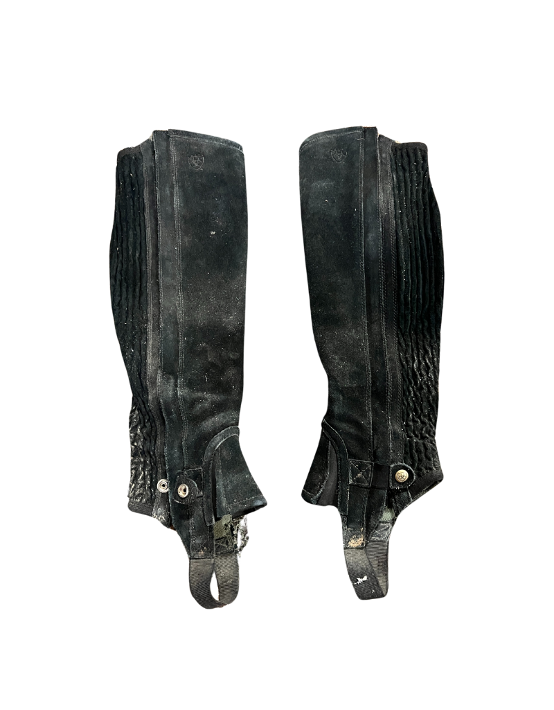 CNT 2640C Ariat All Around Half Chaps III Black Slim Tall Happy Horse Tack Shop